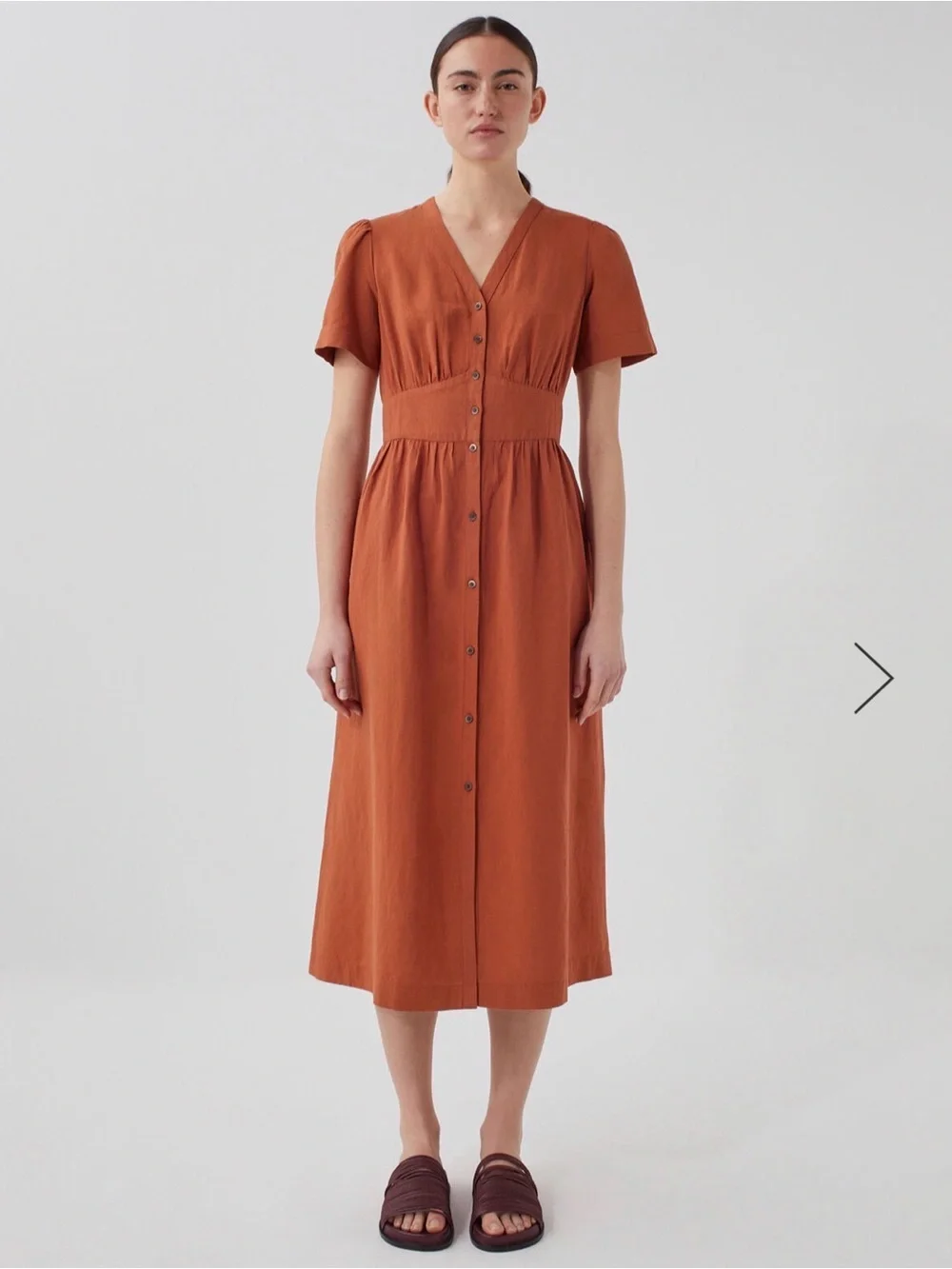 Comptoir des Cotonniers x Uniqlo Linen Blend Dress - Picture 3 of 9